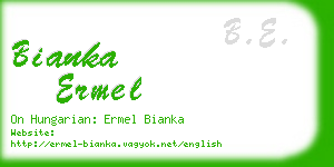 bianka ermel business card